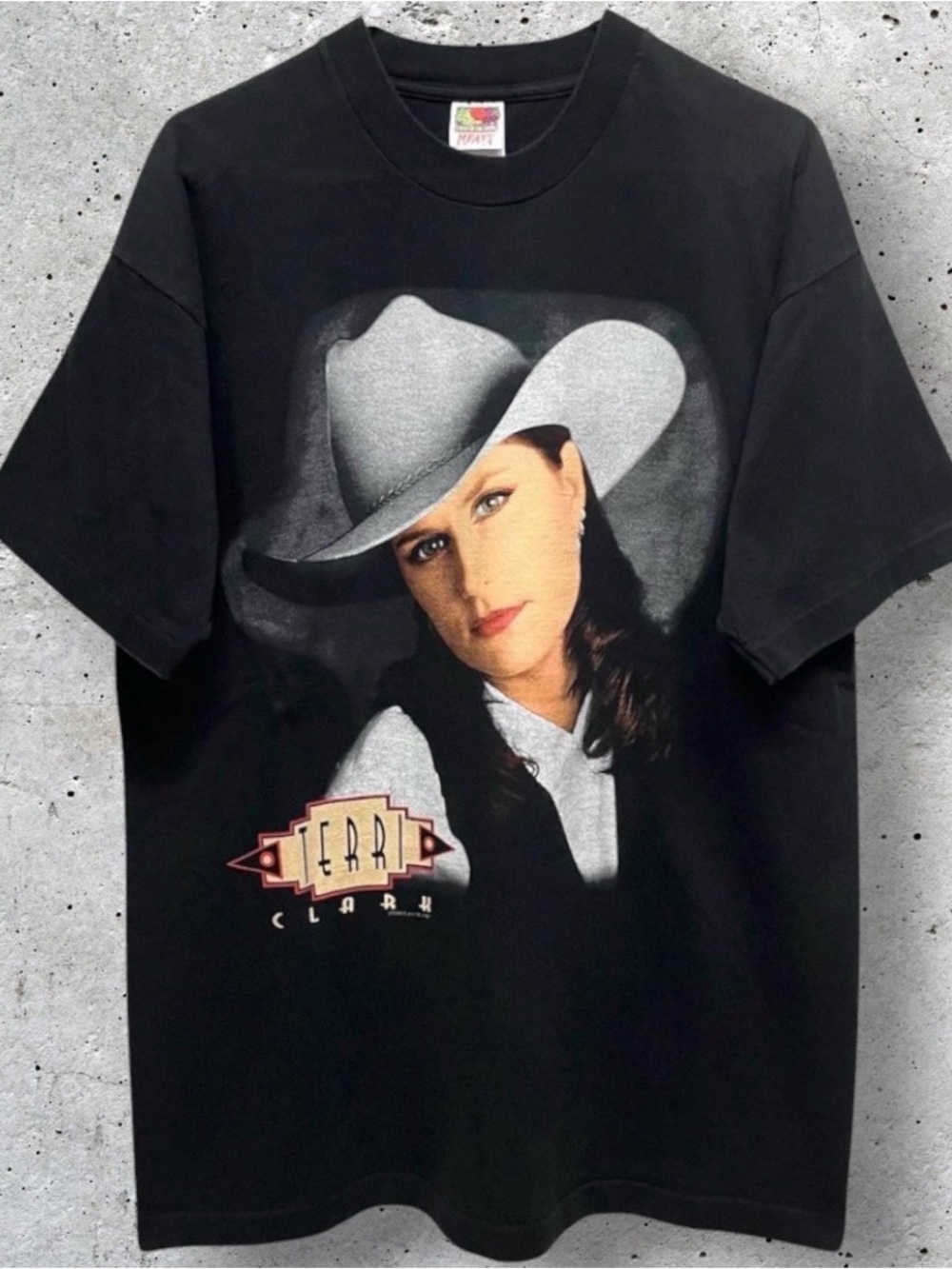 Vintage 1996 Terri Clark “Poor Poor Pitiful Me” On Tour Black T-Shirt // XL